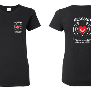 women's t-shirt - black - with event logo